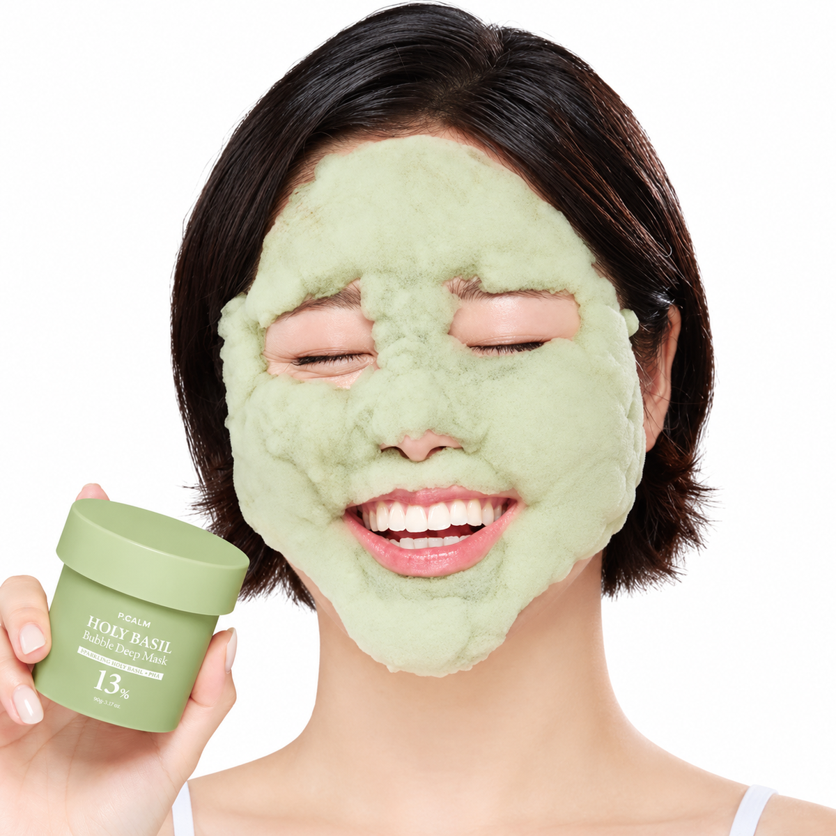 P.CALM | Holy Basil Bubble Deep Mask - 90 gr