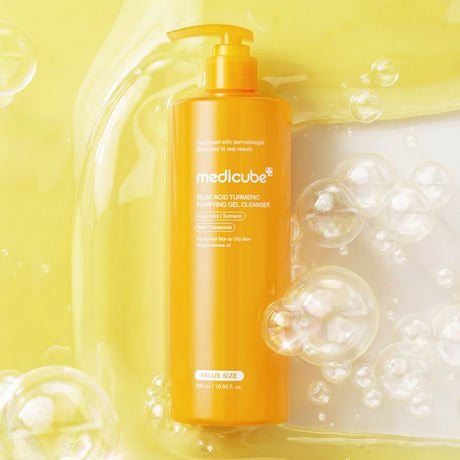 MEDICUBE | Kojic Acid Turmeric Purifying Gel Cleanser - 500ml