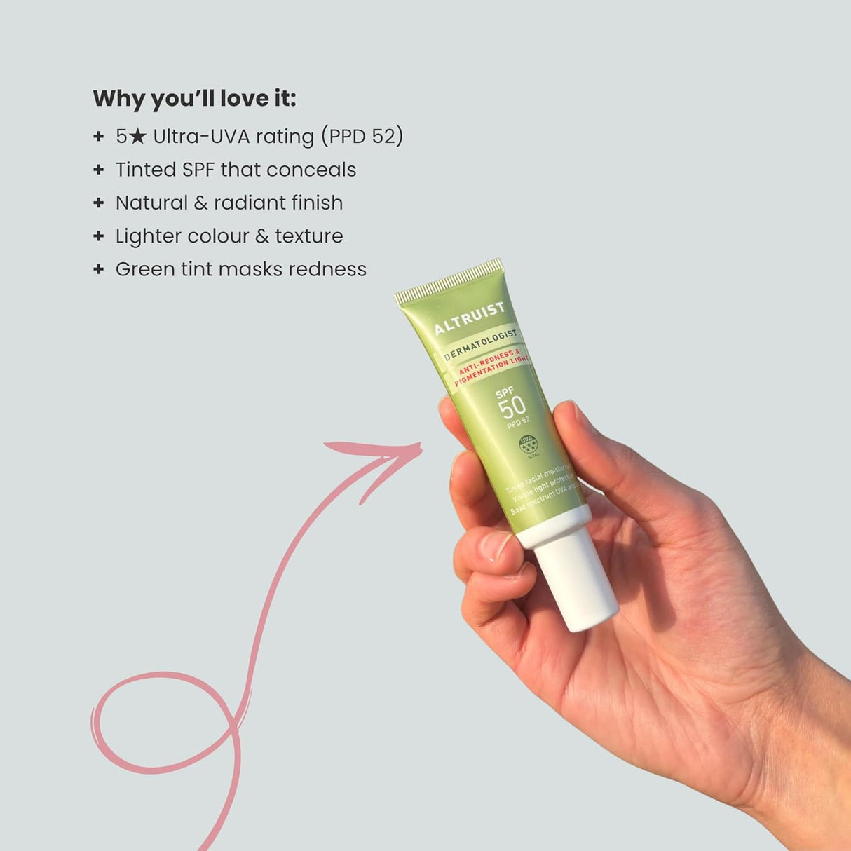 ALTRUIST | Anti-Redness & Pigmentation Light SPF50 - 30ml