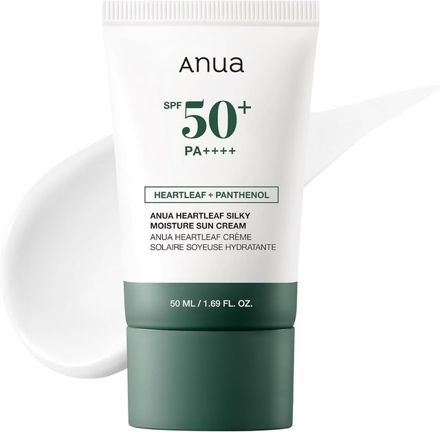 ANUA | Heartleaf + Panthenol Silky Moisture Sun Cream SPF50+ - 50ml