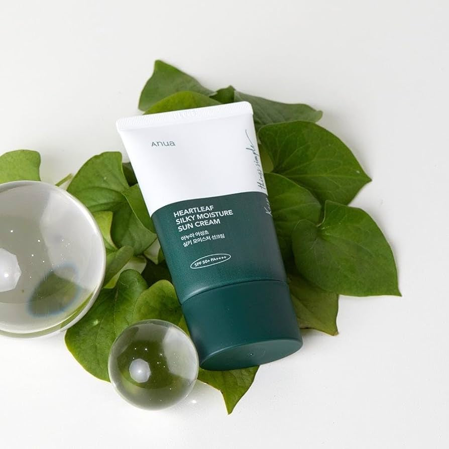 ANUA | Heartleaf + Panthenol Silky Moisture Sun Cream SPF50+ - 50ml