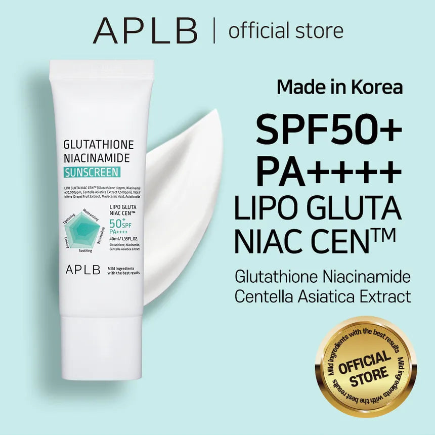 APLB | Glutathione Niacinamide Sunscreen SPF50+ - 40ml