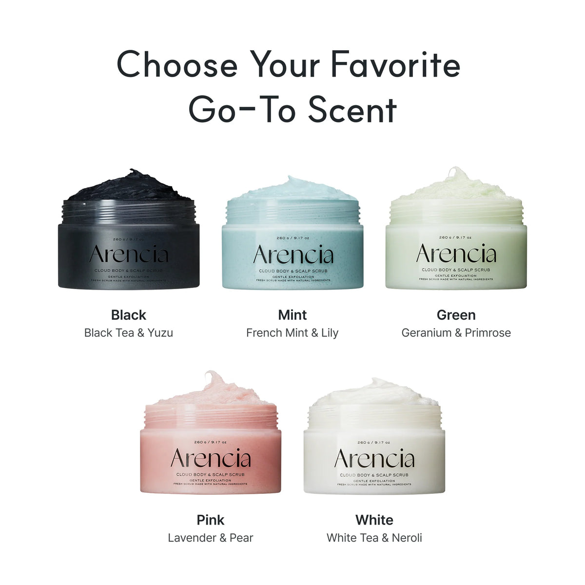 ARENCIA | Fresh Cloud Body & Scalp Scrub - 260g