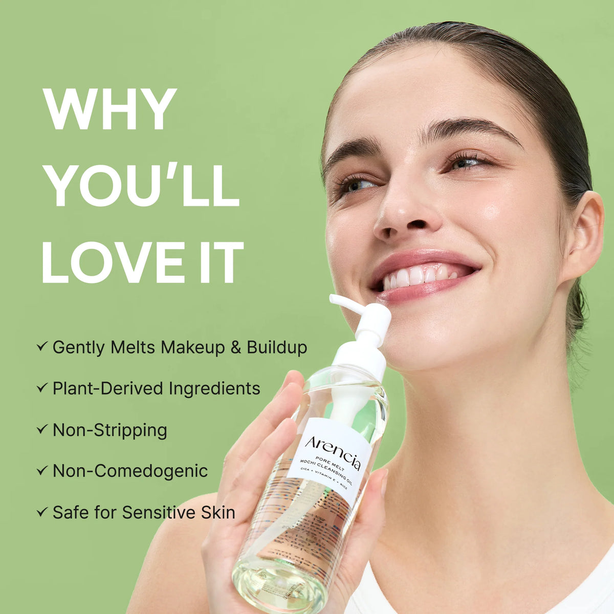 ARENCIA | Pore Melt Mochi Cleansing Oil - 200ml