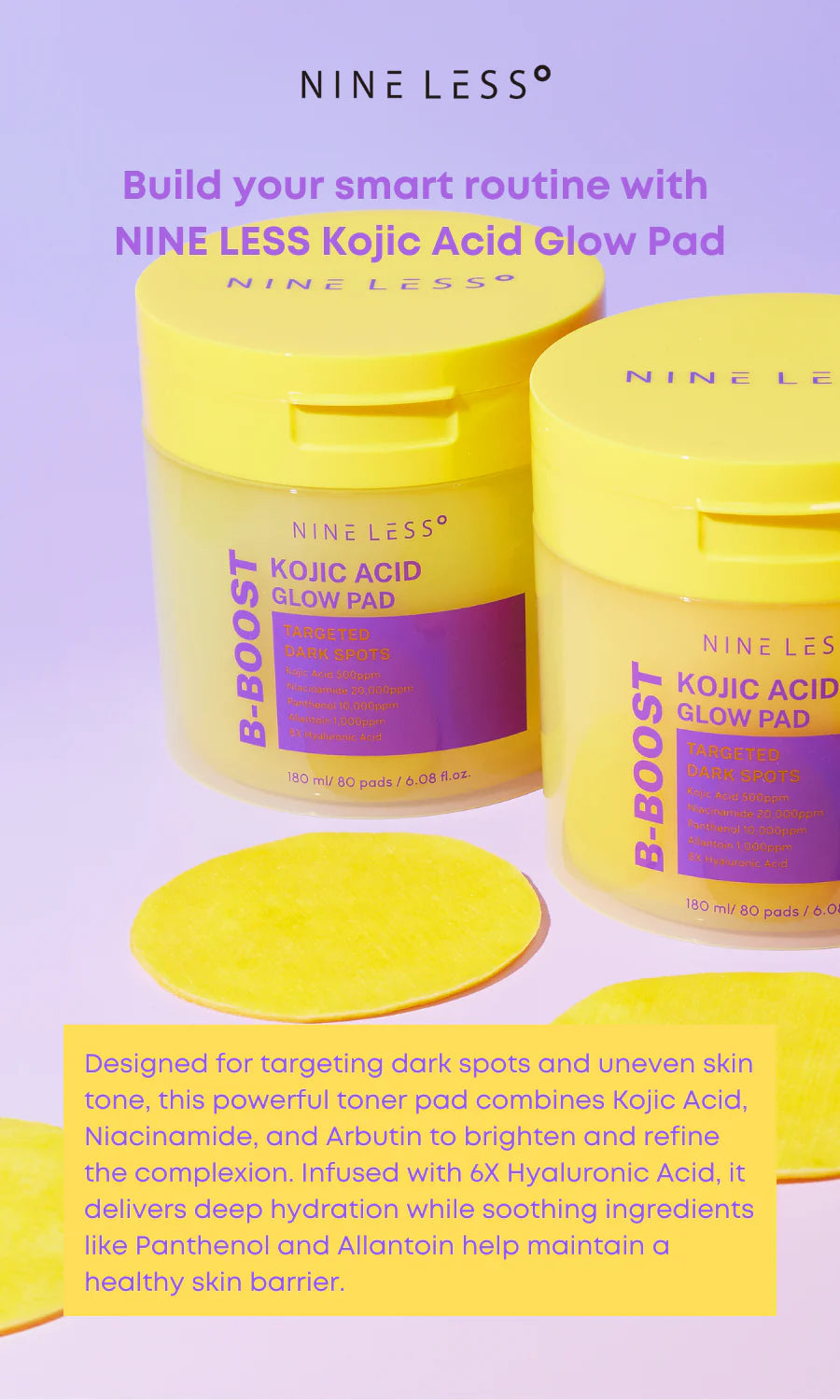 B-Boost Kojic Acid Glow Pad (80 pads)