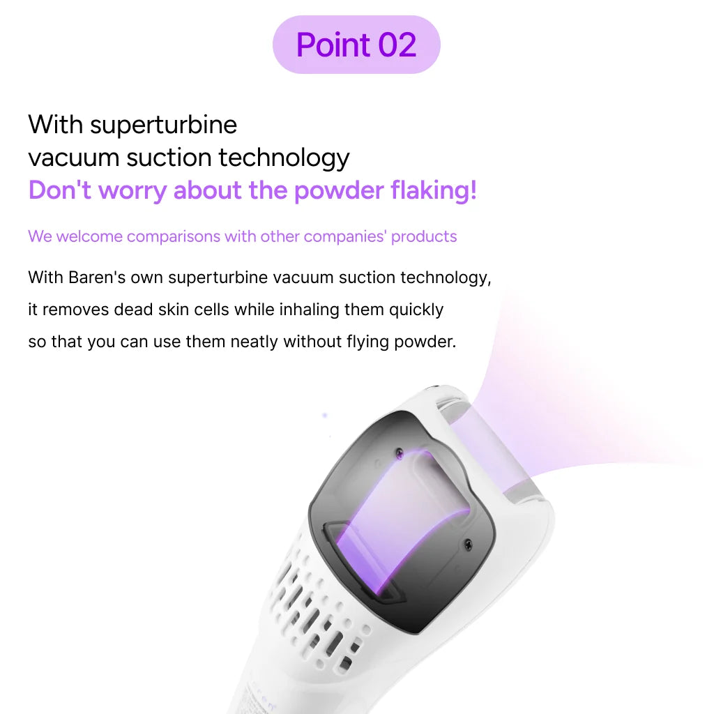 BAREN | Pedi Mate Dual Power Vacuum Electric Callus Remover