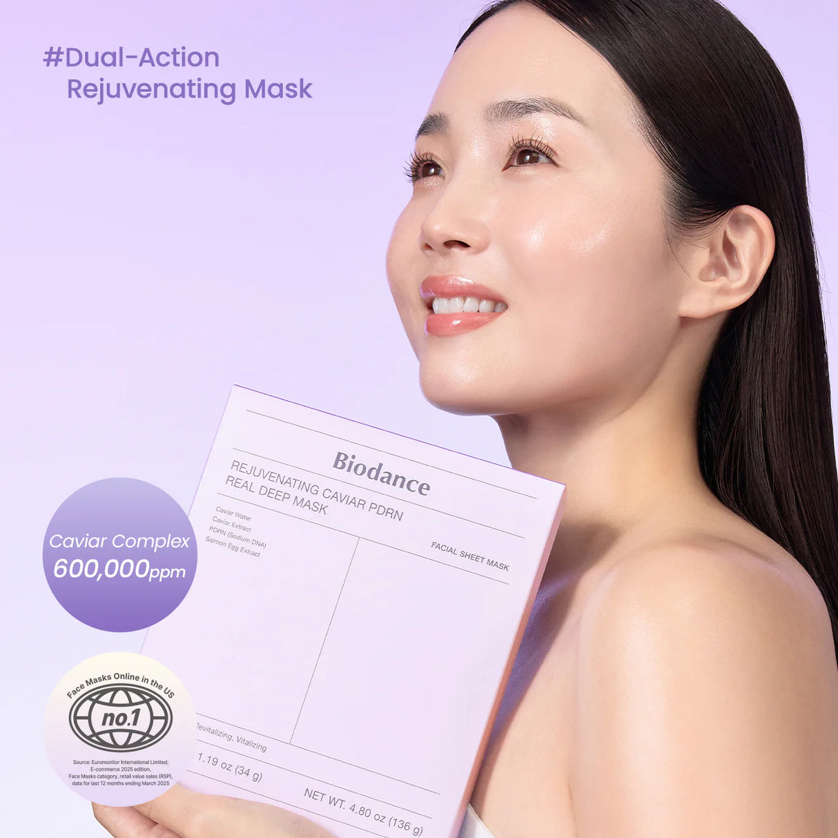 BIODANCE | Rejuvenating Caviar PDRN Real Deep Mask - 4 uds