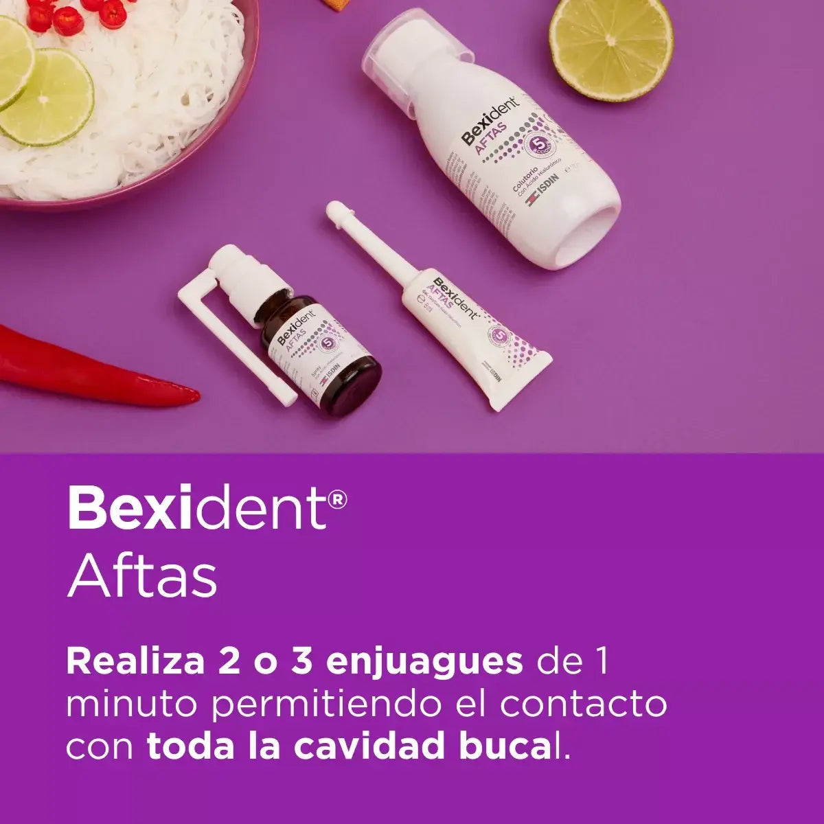 ISDIN | Bexident® Aftas Colutorio con Ácido Hialurónico - 120ml