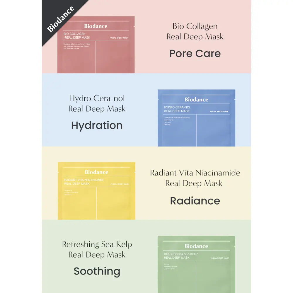 BIODANCE | Pack 4 Mascarillas Biodance