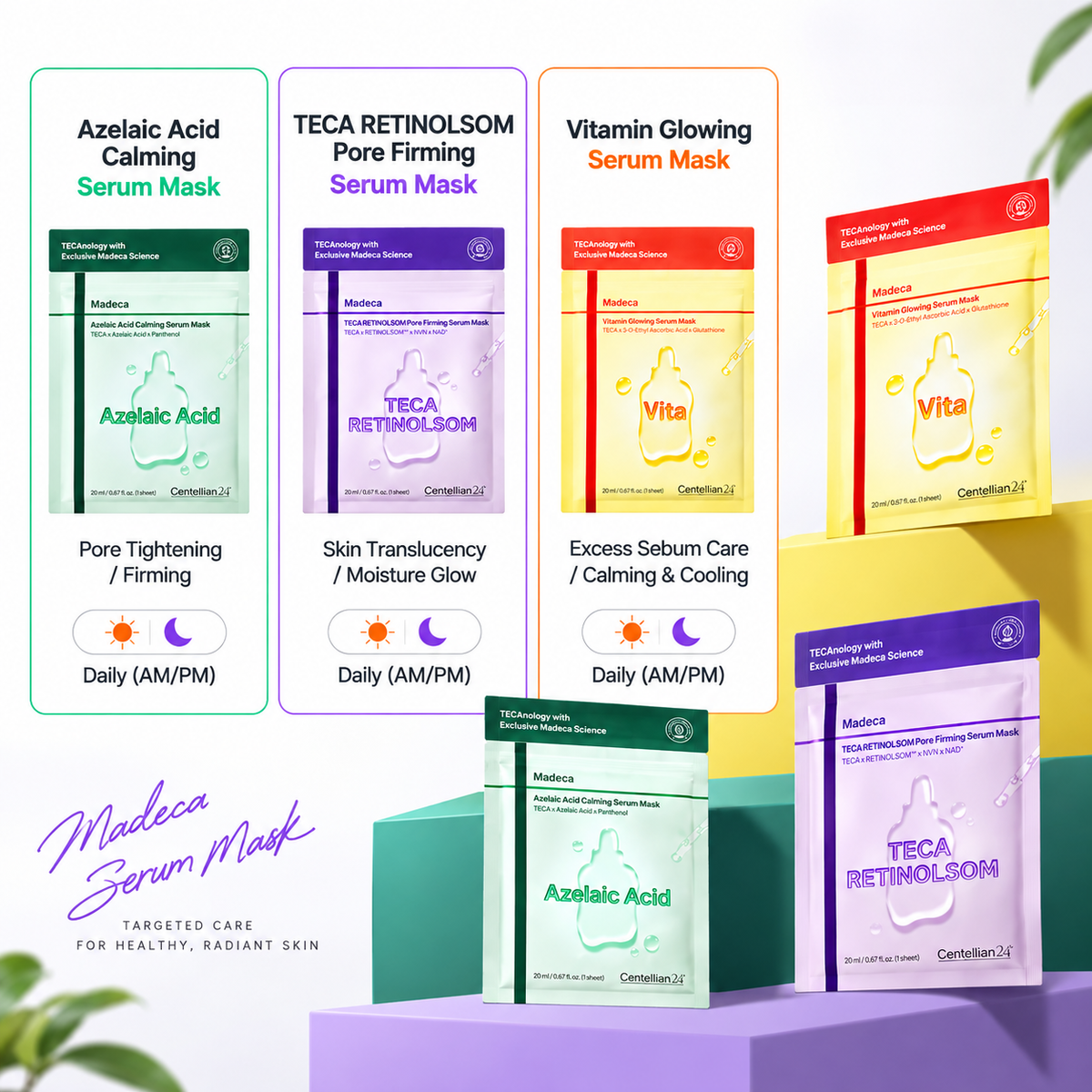 CENTELLIAN 24 | Madeca TECA-RETINOLSOM Pore Firming Serum Mask