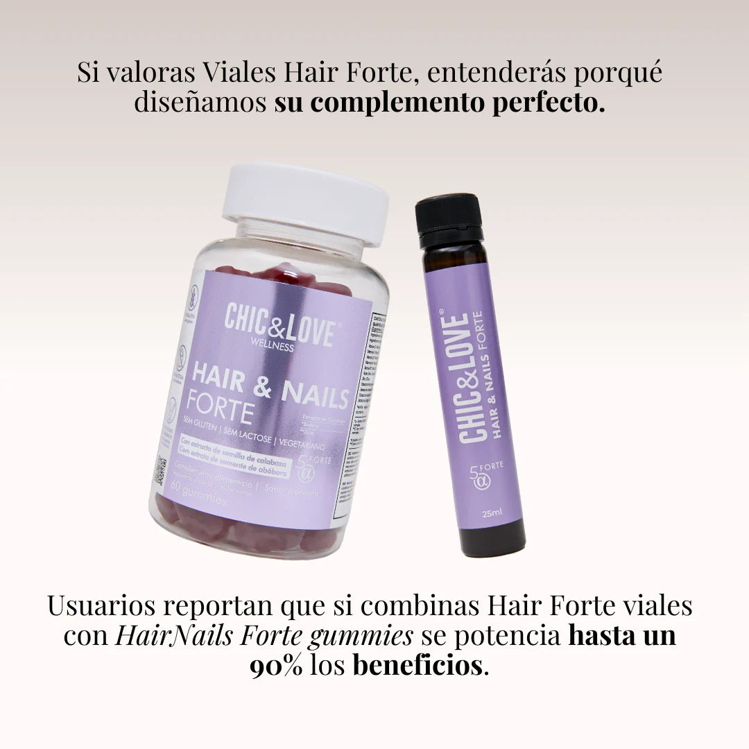 CHIC & LOVE | 360º Hair Formula Forte Elixir Cabello - 20 viales