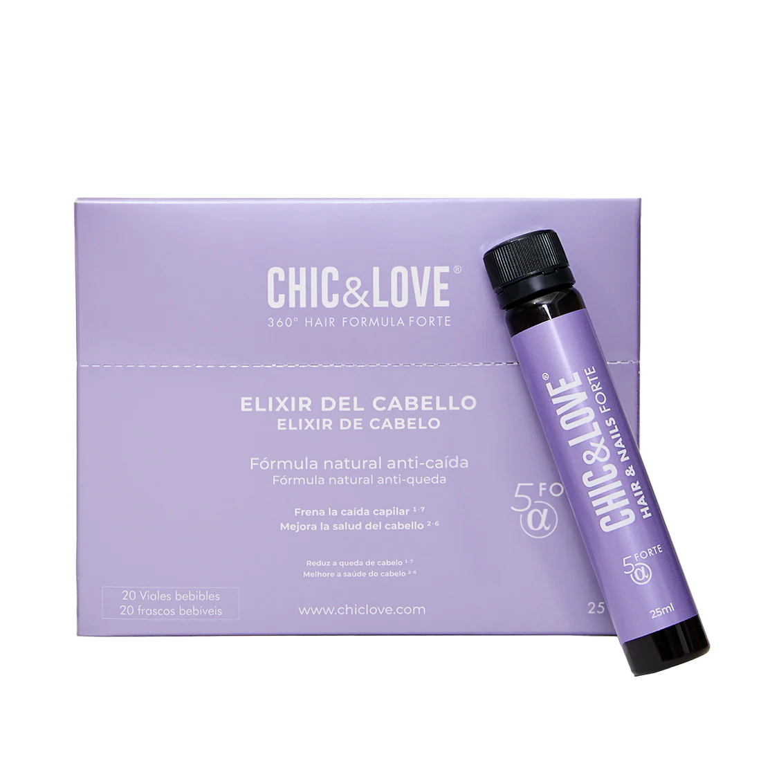 CHIC & LOVE | 360º Hair Formula Forte Elixir Cabello - 20 viales