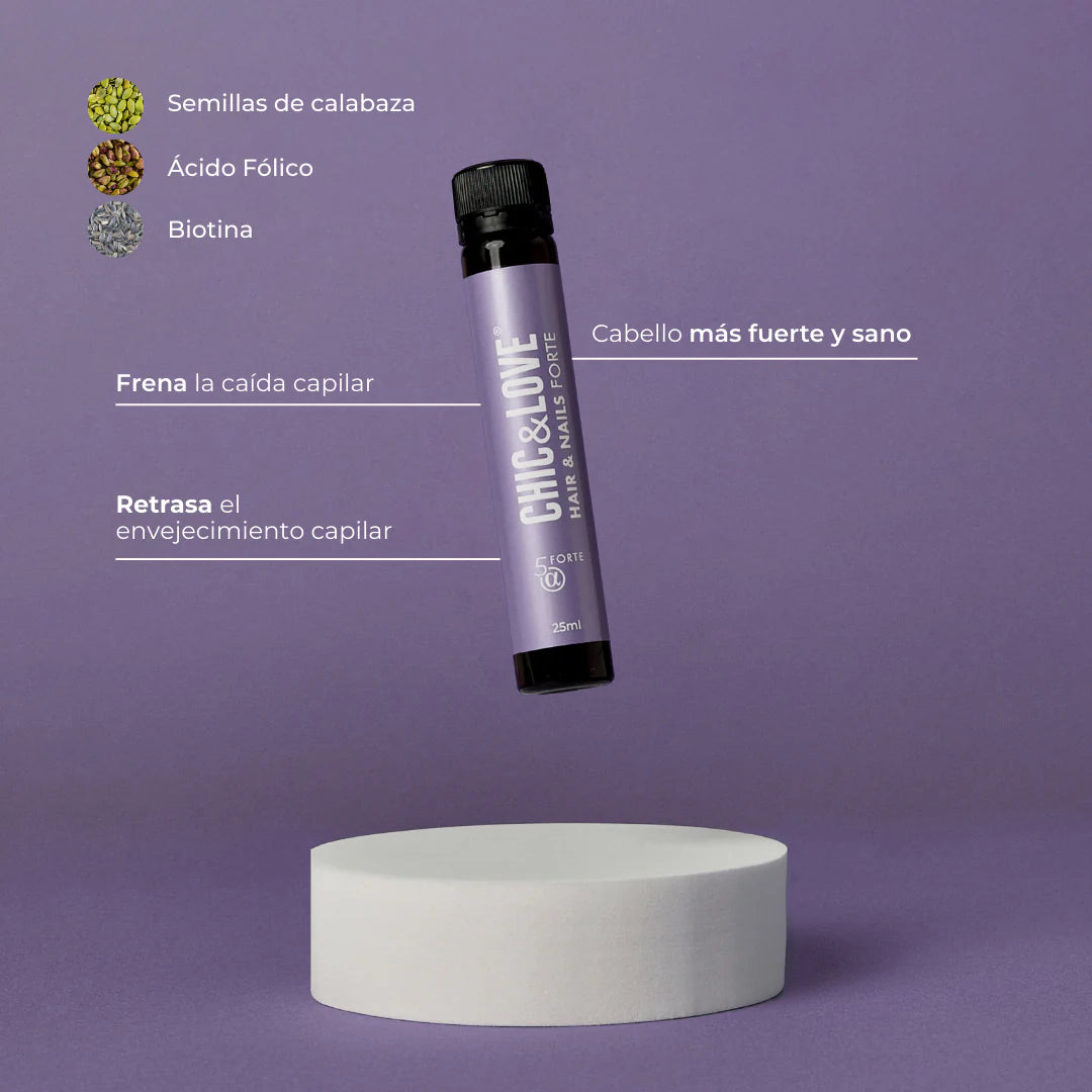 CHIC & LOVE | 360º Hair Formula Forte Elixir Cabello - 20 viales