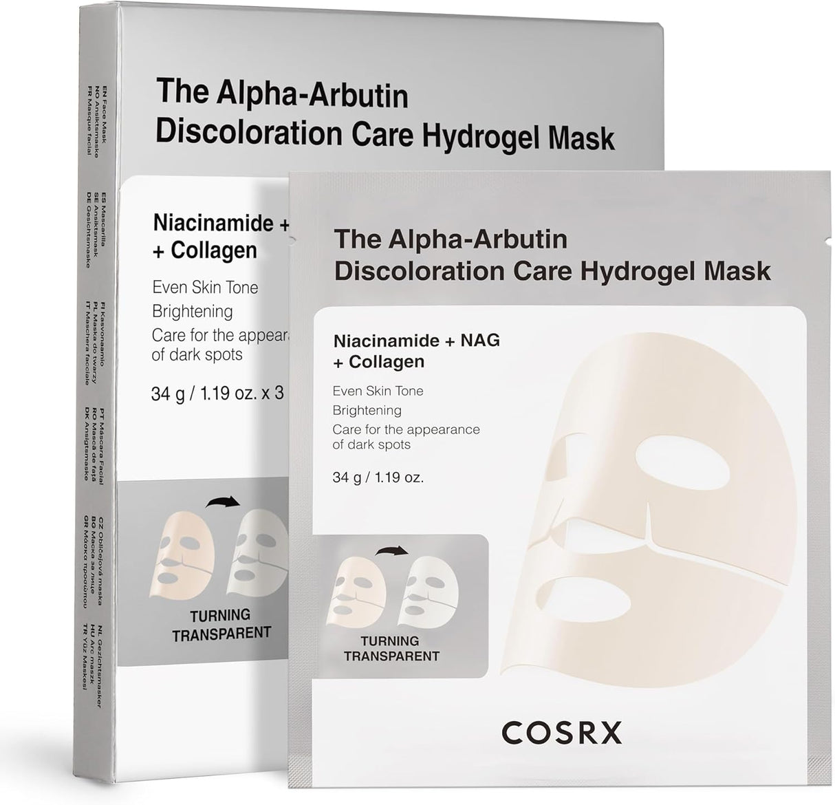 COSRX | The Arbutin Discoloration Care Hydrogel Mask - 3ud