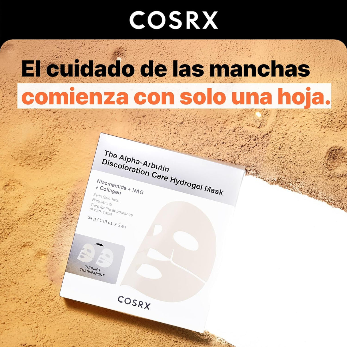 COSRX | The Arbutin Discoloration Care Hydrogel Mask - 3ud