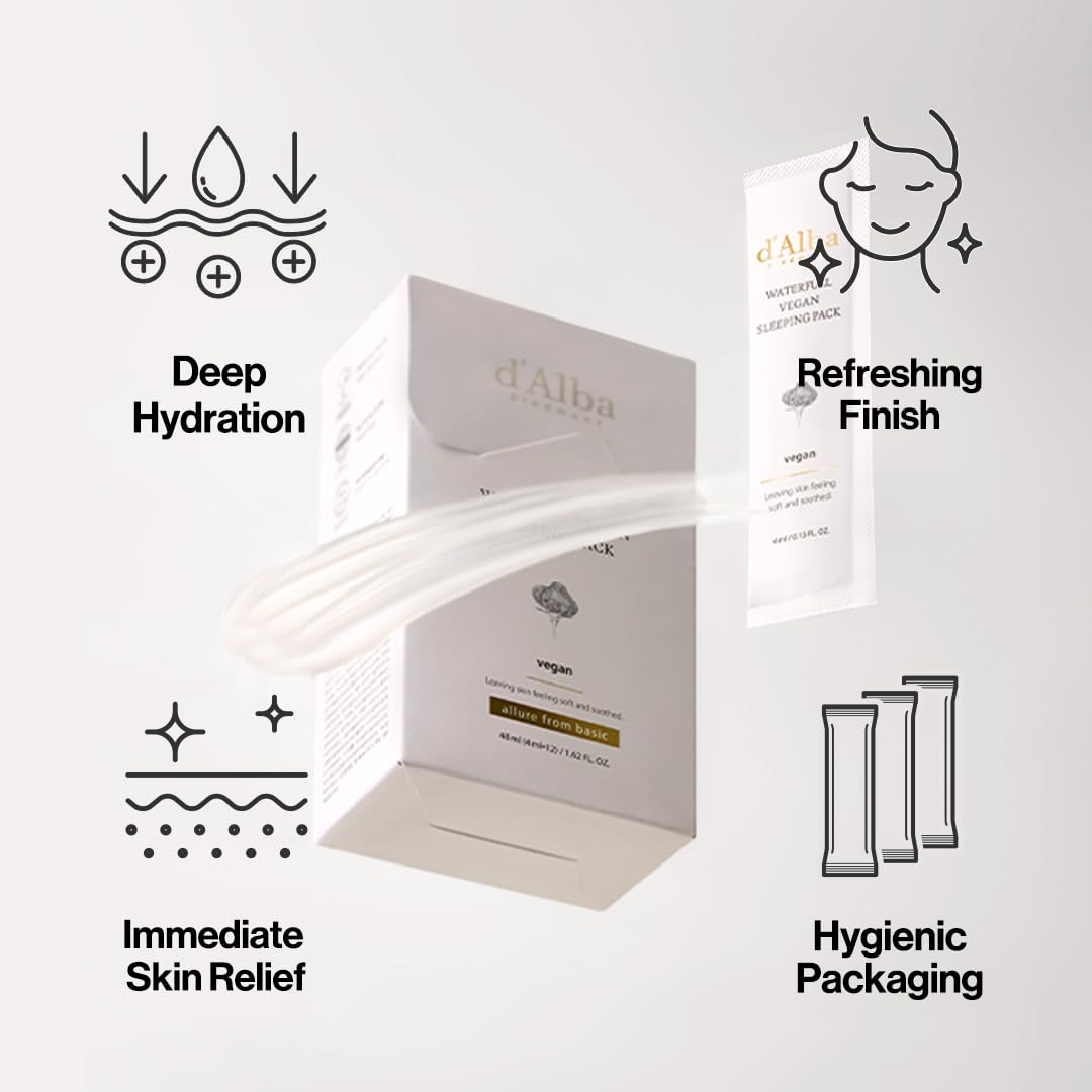 D'ALBA| Waterfull Vegan Sleeping Pack  - 48ml