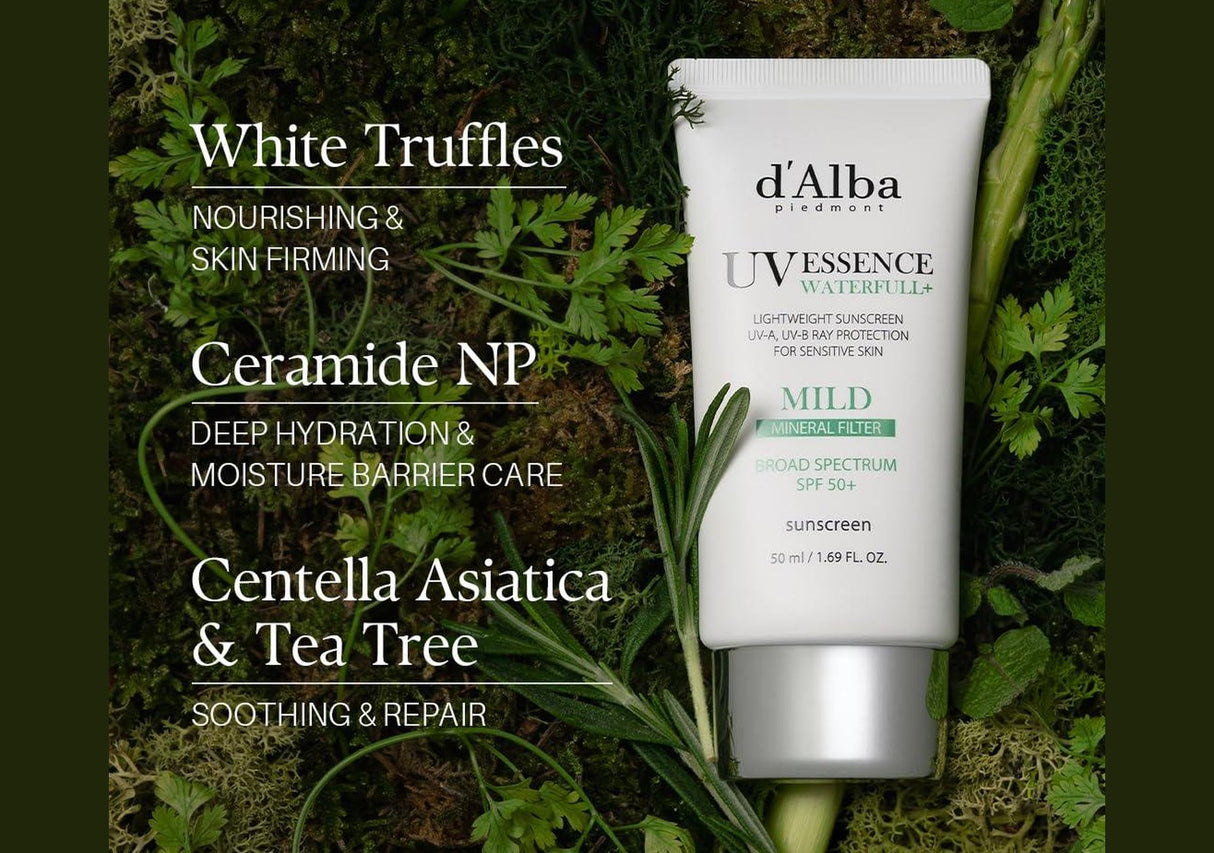 D'ALBA | Waterfull Mild Sunscreen SPF50+ PA++++ - 50ml