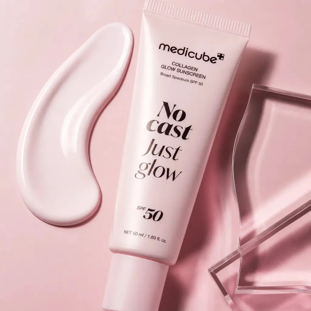 MEDICUBE | Collagen Glow Sunscreen SPF 50 PA++++ - 50ml | No Cast Just Glow