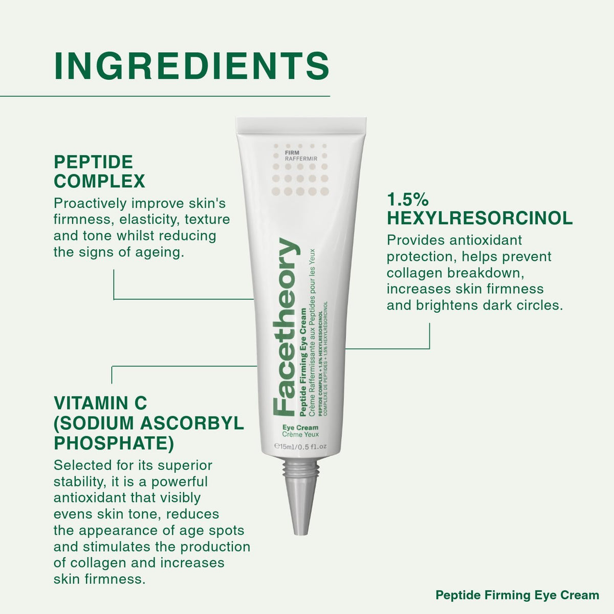 FACETHEORY | Peptide Firming Eye Cream - 15ml