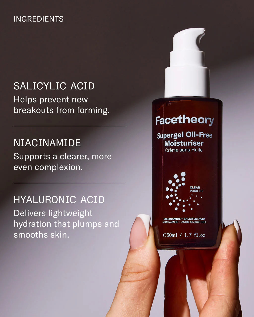 FACE THEORY | Supergel Oil-Free Moisturiser - 50ml