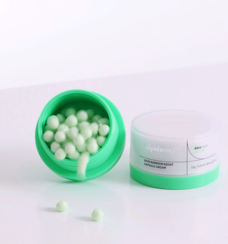 ZIPIDERM | EGF Skin Barrier Night Capsule Cream - 21gr / 80 cápsulas