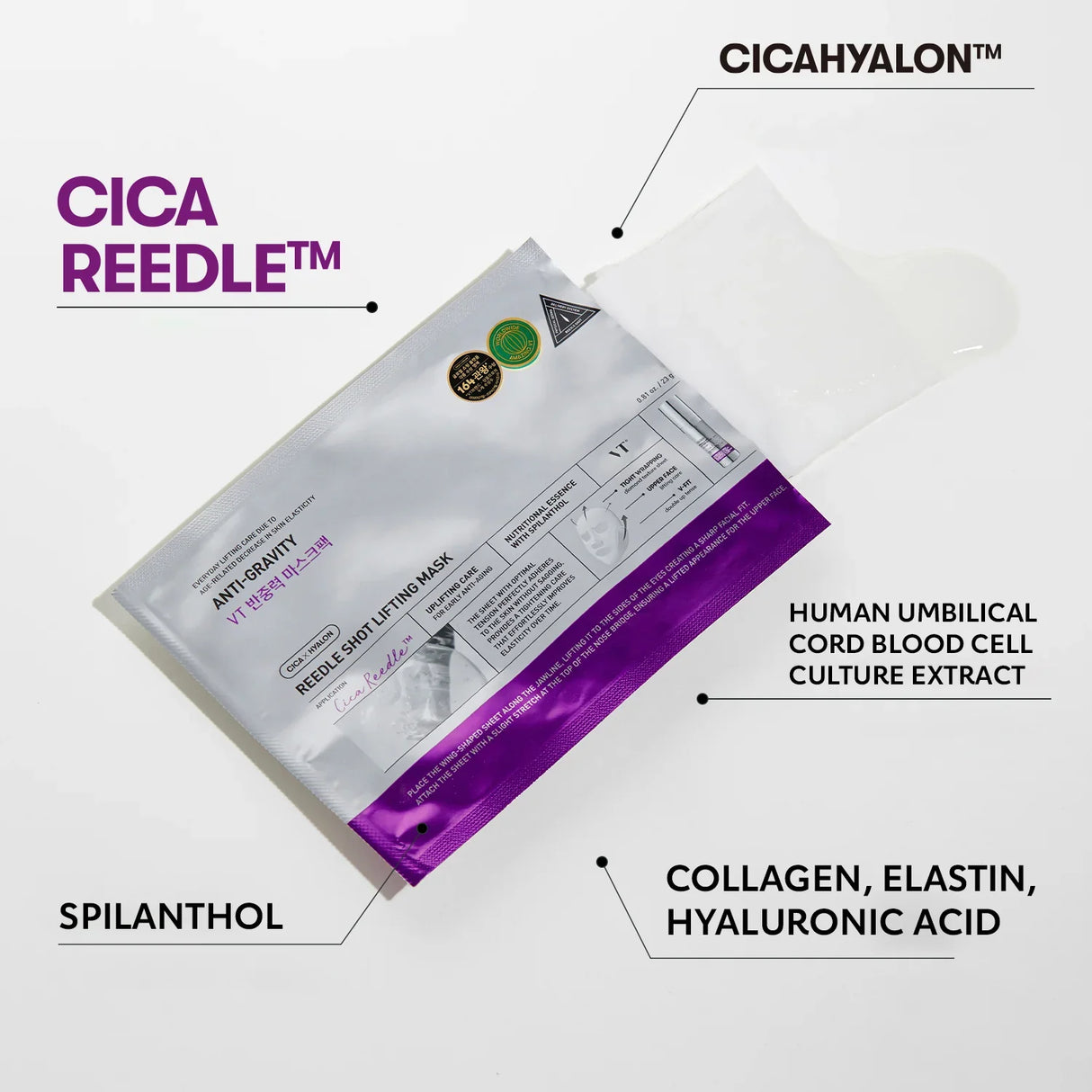 VT COSMETICS | ANTI-GRAVITY Reedle Shot Lifting Mask - 23gr