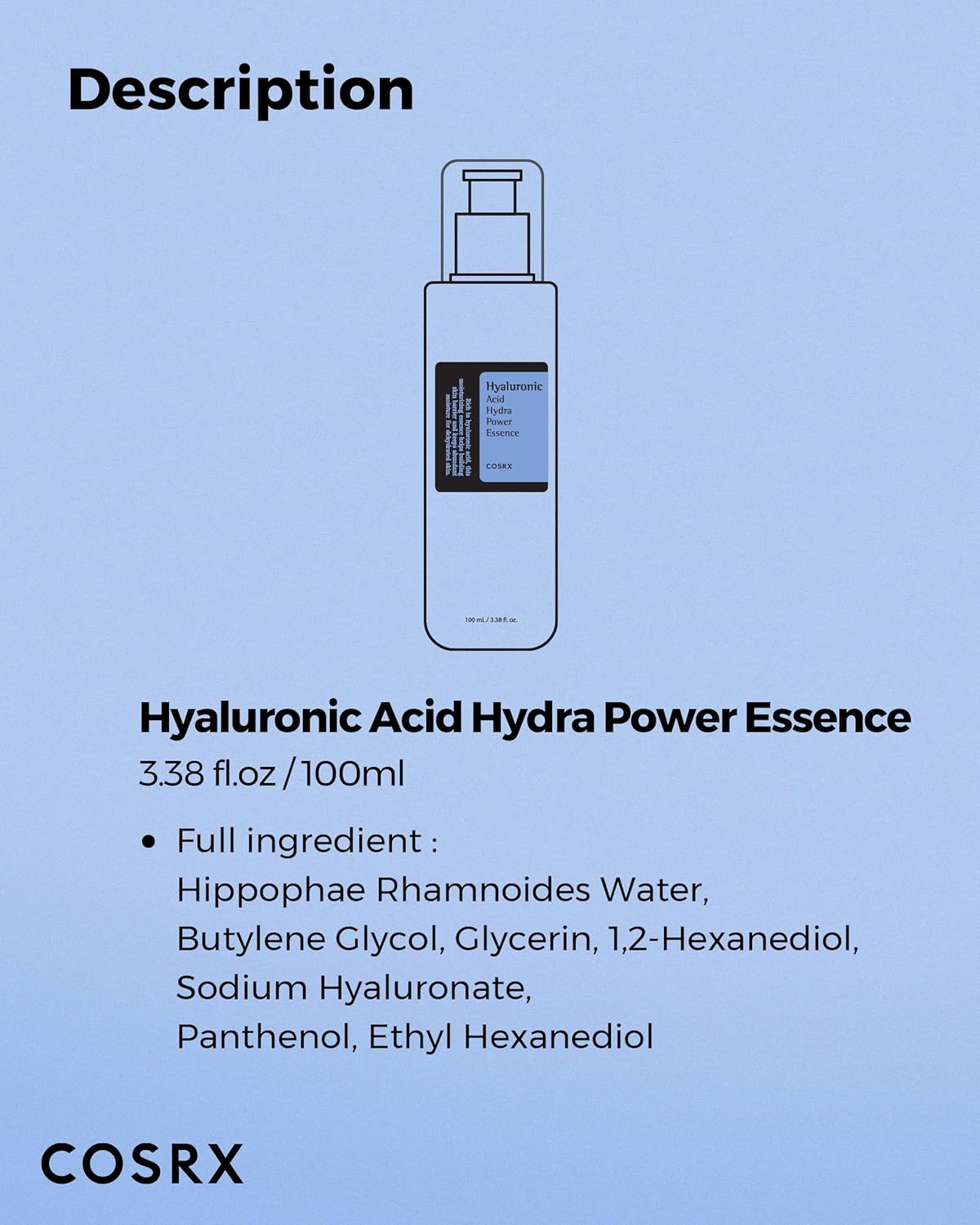 COSRX | Hyaluronic Acid Hydra Power Essence - 100ml