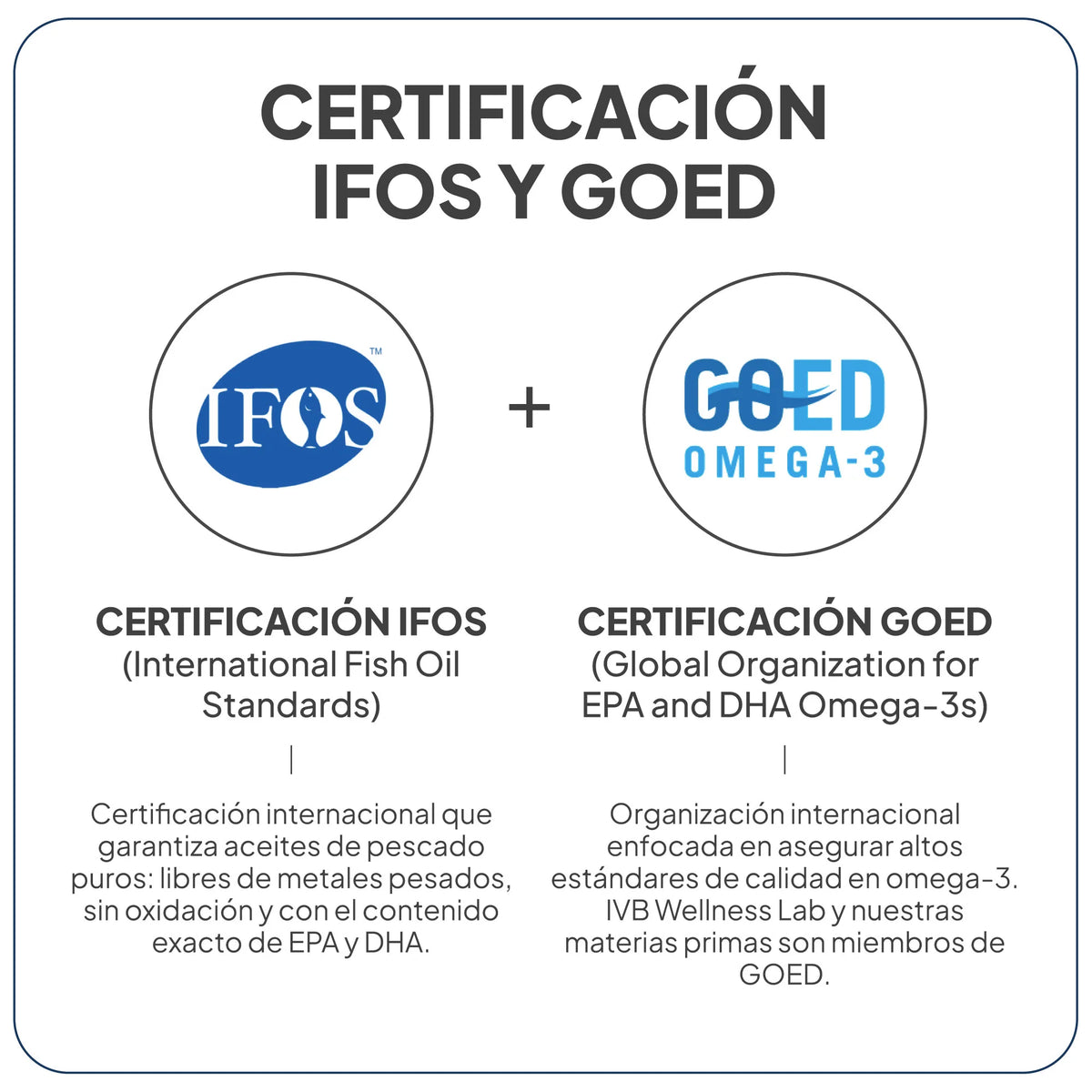 IVB WELLNESS LAB | Omega 3 rico en DHA - 30 cápsulas