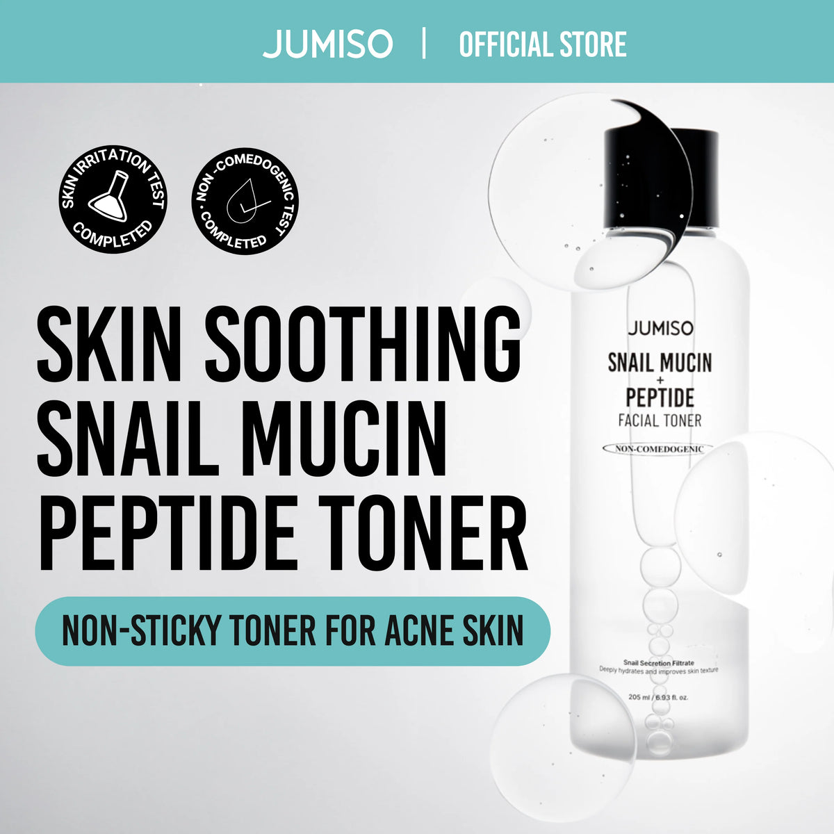 JUMISO | Snail Mucin + Peptide Facial Toner - 205ml
