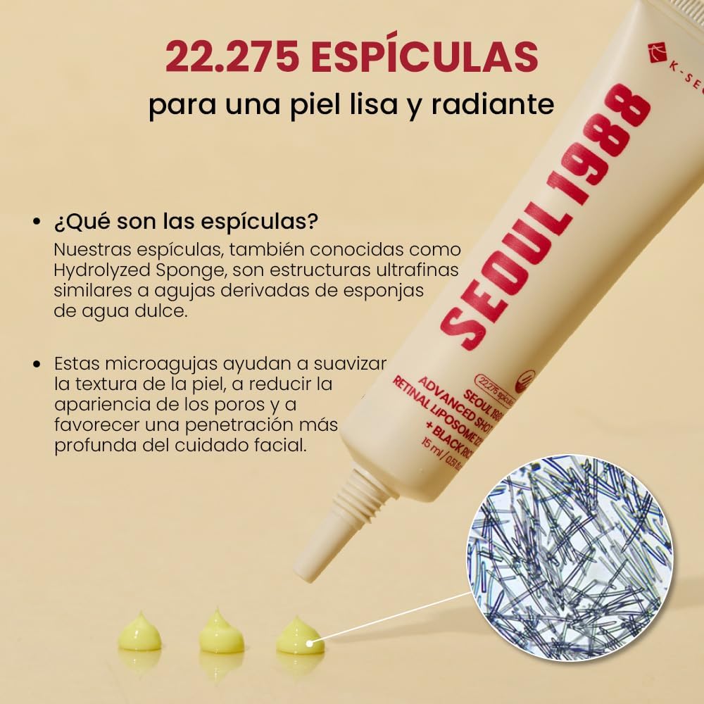 K-SECRET | SEOUL 1988 Advanced Shot : Retinal Liposome 12% + Black Rice - 15ml