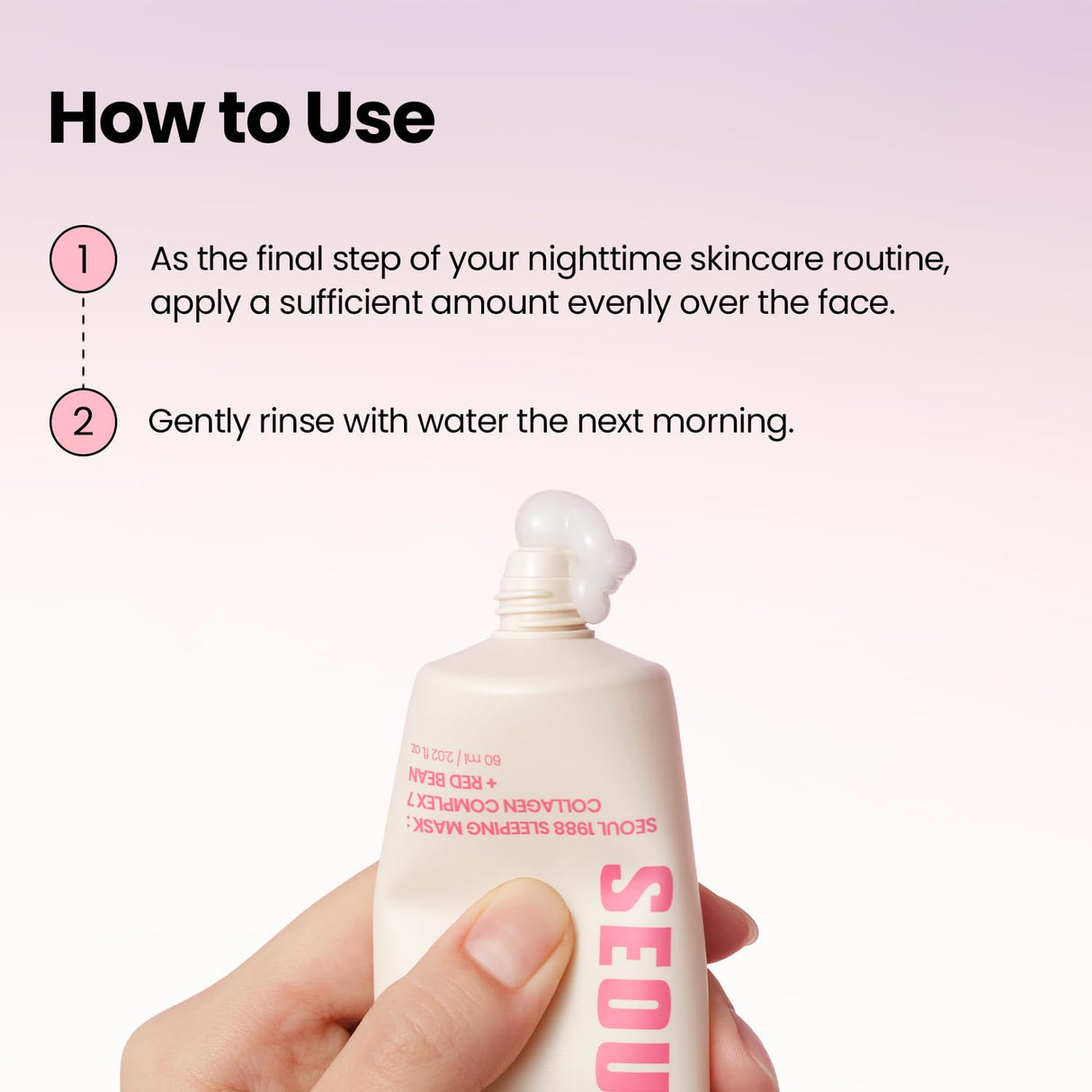 K-SECRET | Seoul 1988 Sleeping Mask – Collagen Complex 7 + Red Bean - 60ml
