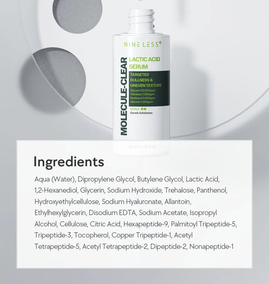 NINE LESS | Lactic Acid Serum - 30ml
