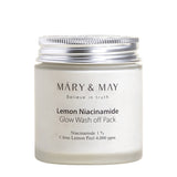 Lemon Niacinamide Glow Wash‑Off Pack