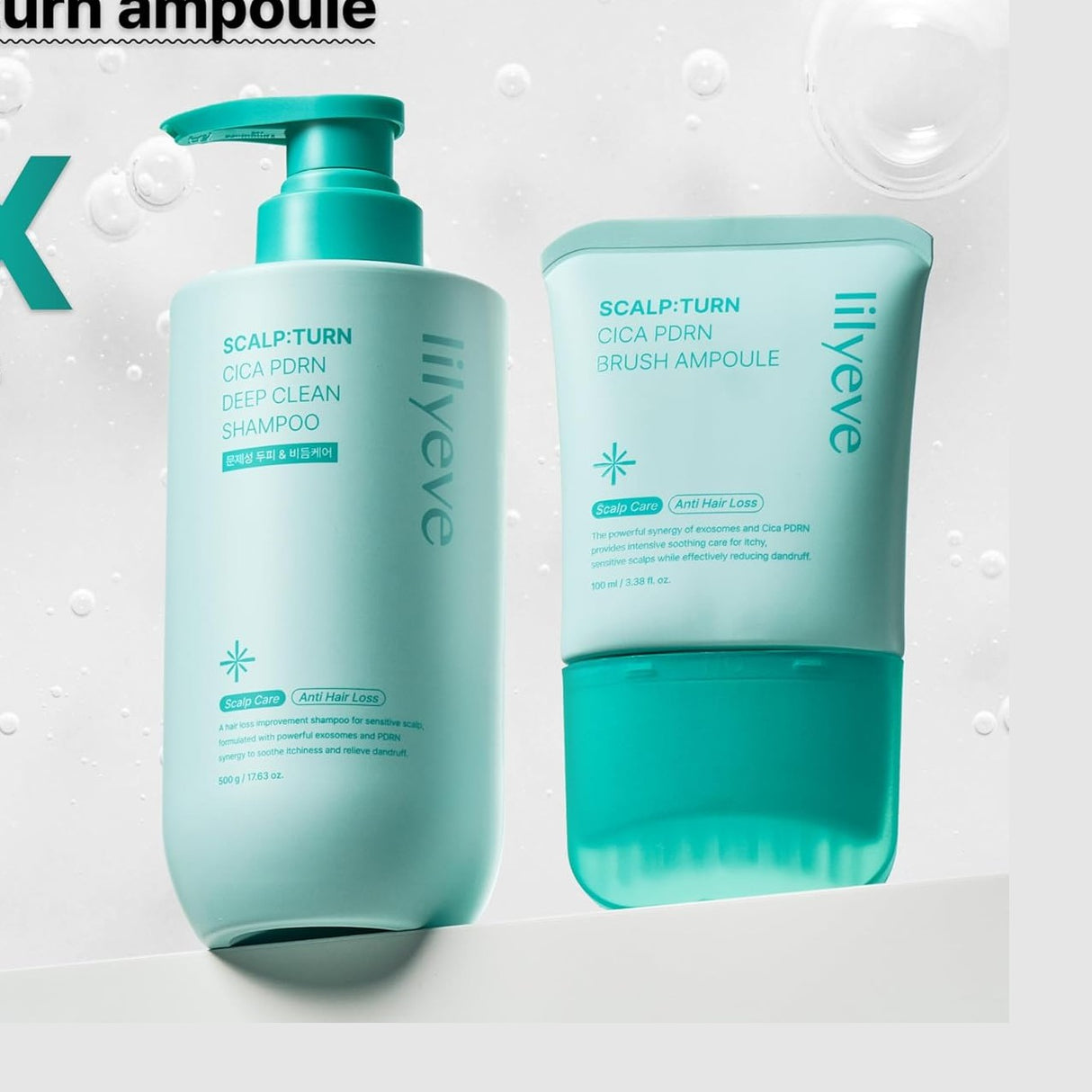 LILYEVE | Scalp: Turn Cica PDRN Deep Clean Shampoo - 500gr