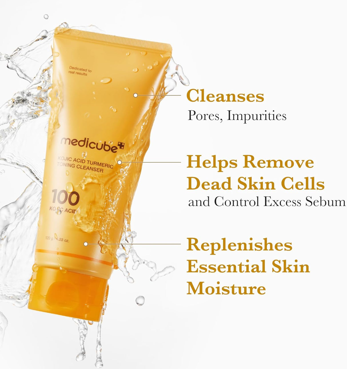 MEDICUBE | Kojic Acid Turmeric Toning Cleanser - 120gr