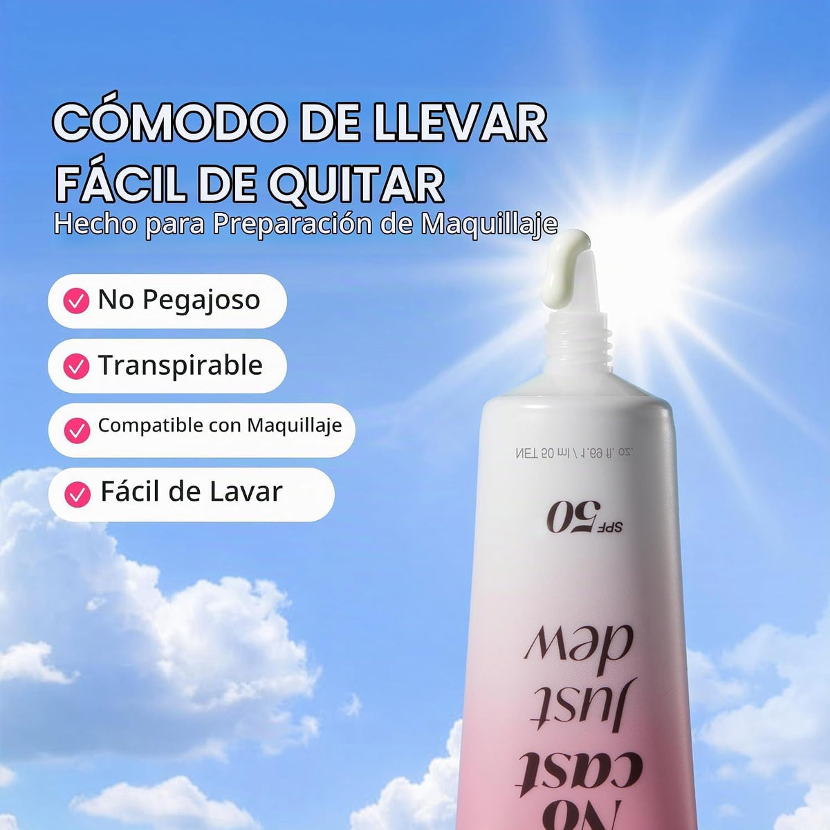 MEDICUBE | PDRN Hydrating UV Serum SPF 50+ PA++++ – 50 ml | No Cast Just Dew