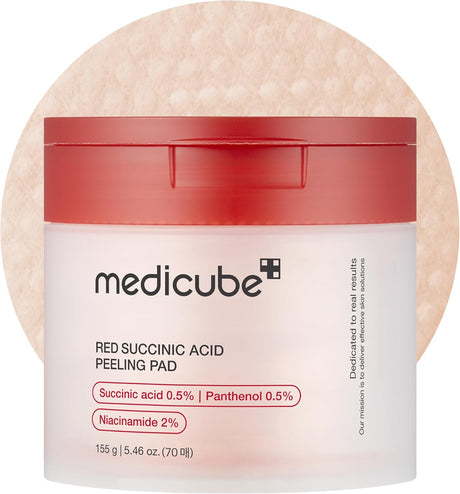 MEDICUBE | Red Succinic Acid Peeling Pad - 70 ud