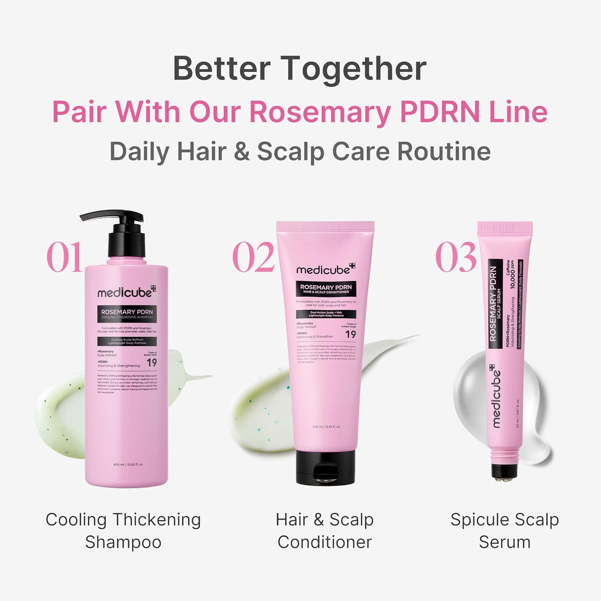 MEDICUBE | Rosemary PDRN Cooling Thickening Shampoo - 400ml