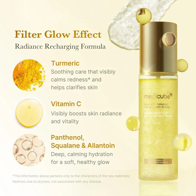 MEDICUBE | Kojic Acid Turmeric Vita Jelly Mist Serum - 100ml