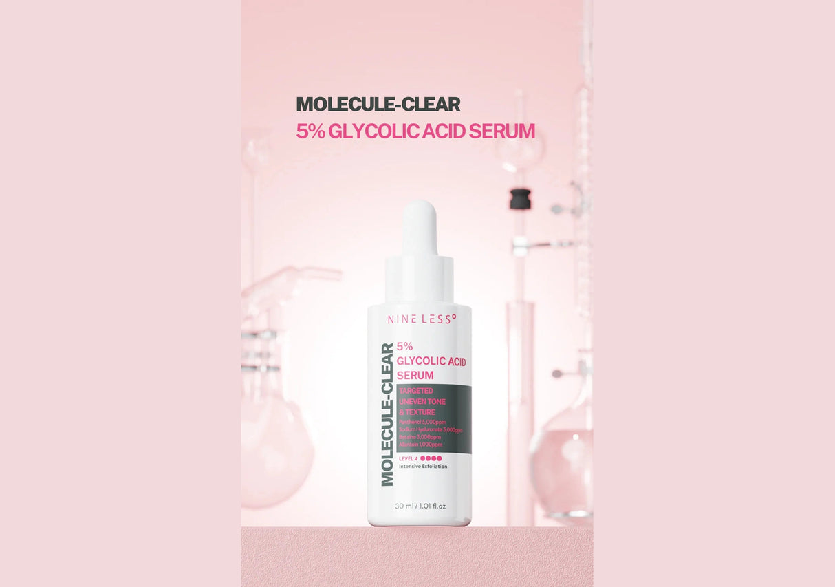 NINE LESS | 5% Glycolic Acid Serum - 30 ml