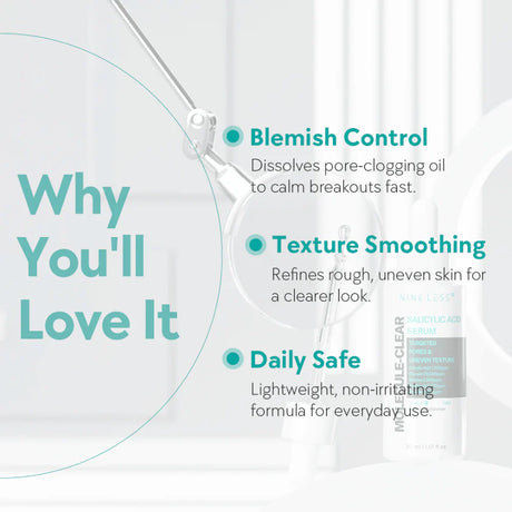 NINE LESS | Salicylic Acid Serum - 30ml