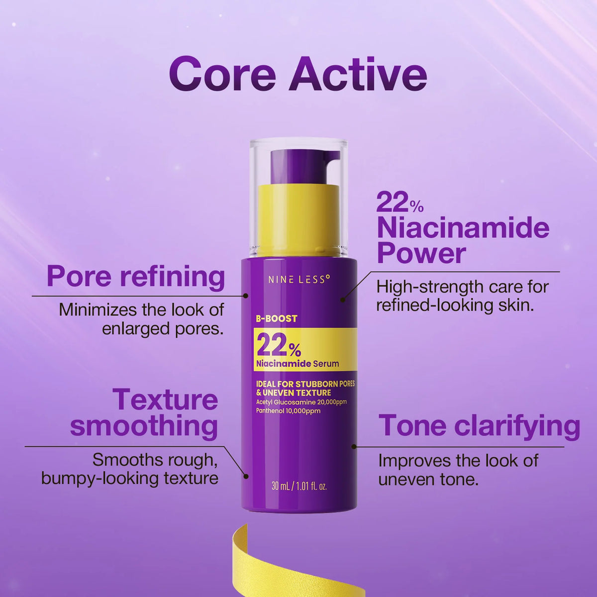 NINELESS | B-Boost 22% Niacinamide Serum - 30ml
