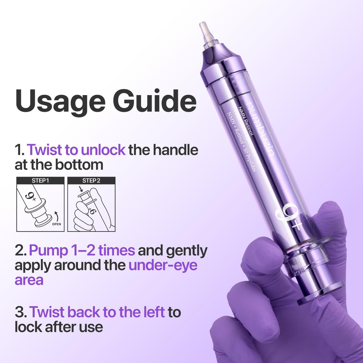 NUMBUZIN | No.9 NAD+ Retinol Volumetox Eye Cream - 10ml