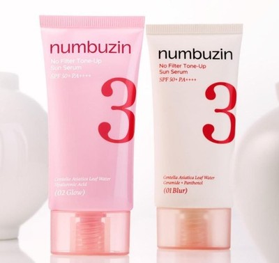 NUMBUZIN | No.3 No Filter Tone-Up Sun Serum SPF50+ PA++++ - 50ml