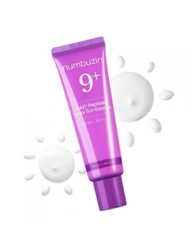NUMBUZIN | No.9 NAD+ 9 Peptides Dewy Sun Essence SPF50+ PA++++ - 50ml