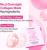 NUMBUZIN | No.2 Rose PDRN Overnight Collagen Mask