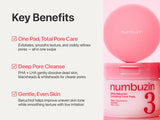 NUMBUZIN | No.3 Bifida Bakuchiol Exfoliating Toner Pads - 70ud