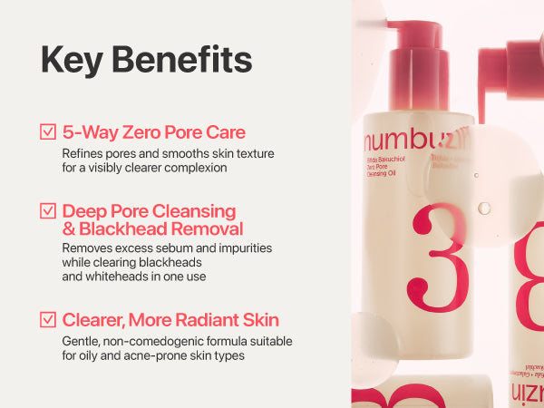 NUMBUZIN | No.3 Bifida Bakuchiol Zero Pore Cleansing Oil - 200ml