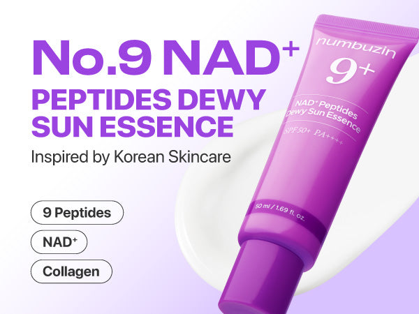 NUMBUZIN | No.9 NAD+ 9 Peptides Dewy Sun Essence SPF50+ PA++++ - 50ml