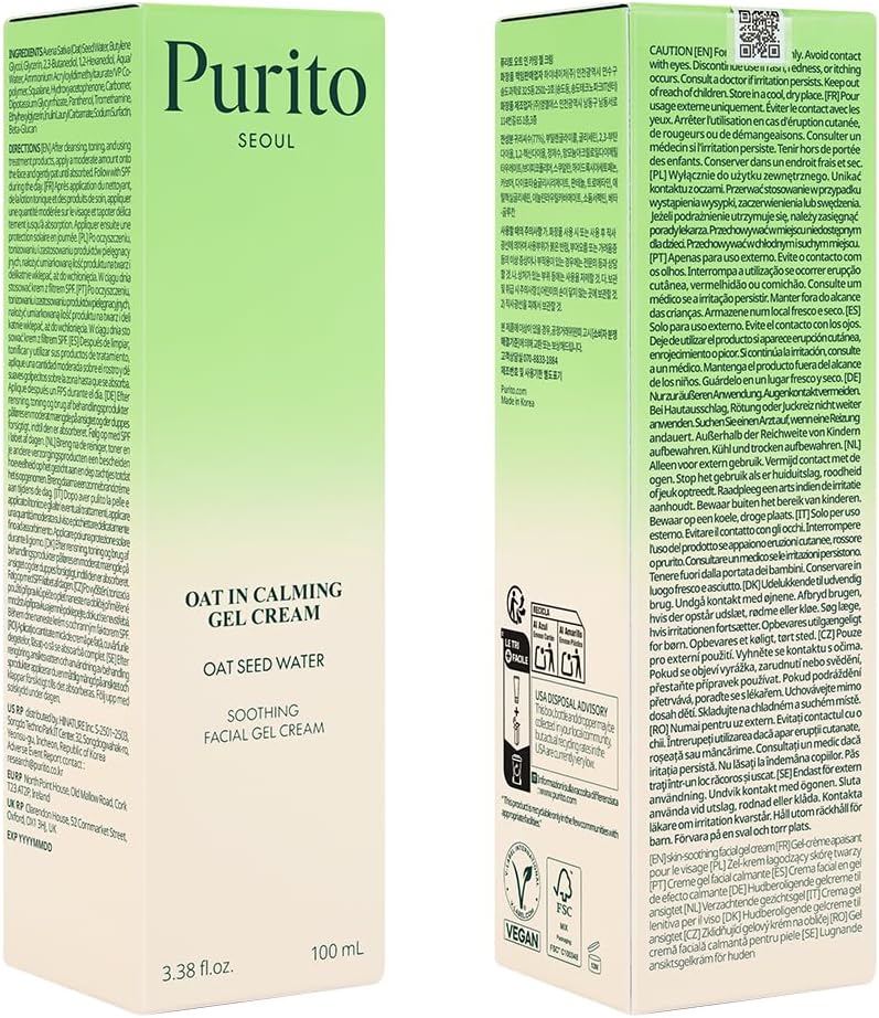 PURITO | Oat In Calming Gel Cream - 100ml